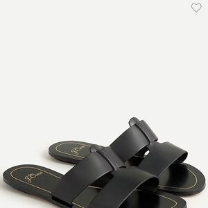 J.Crew Cyprus Black Leather Sandals